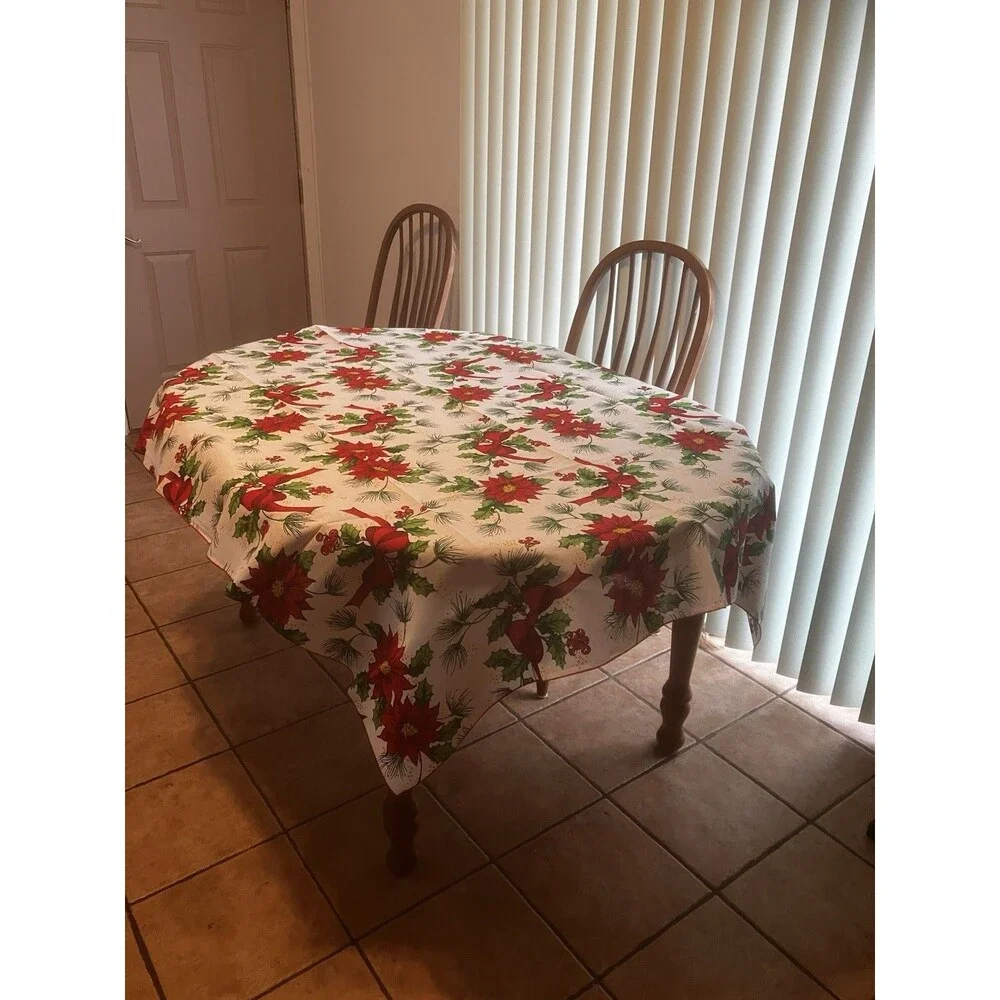 Christmas Tablecloth- 52” X 72”